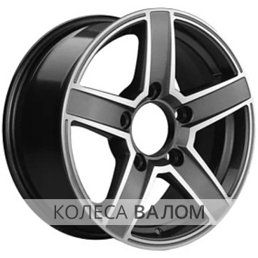 Khomen Wheels KHW1614 (Lada Niva 4х4) 6.5x16 5x139.7 ET40 98.5 Gray-FP